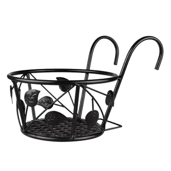 

Hanging Railing Planter Flower Pot Holder Plant Holder for Indoor Outdoor Balcony Patio Use