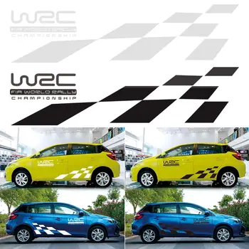 

Car Sticker Plaid DIY Waistline Body Stickers Decal Decor Creative PVC film Car Accessories Color Wrap Universal