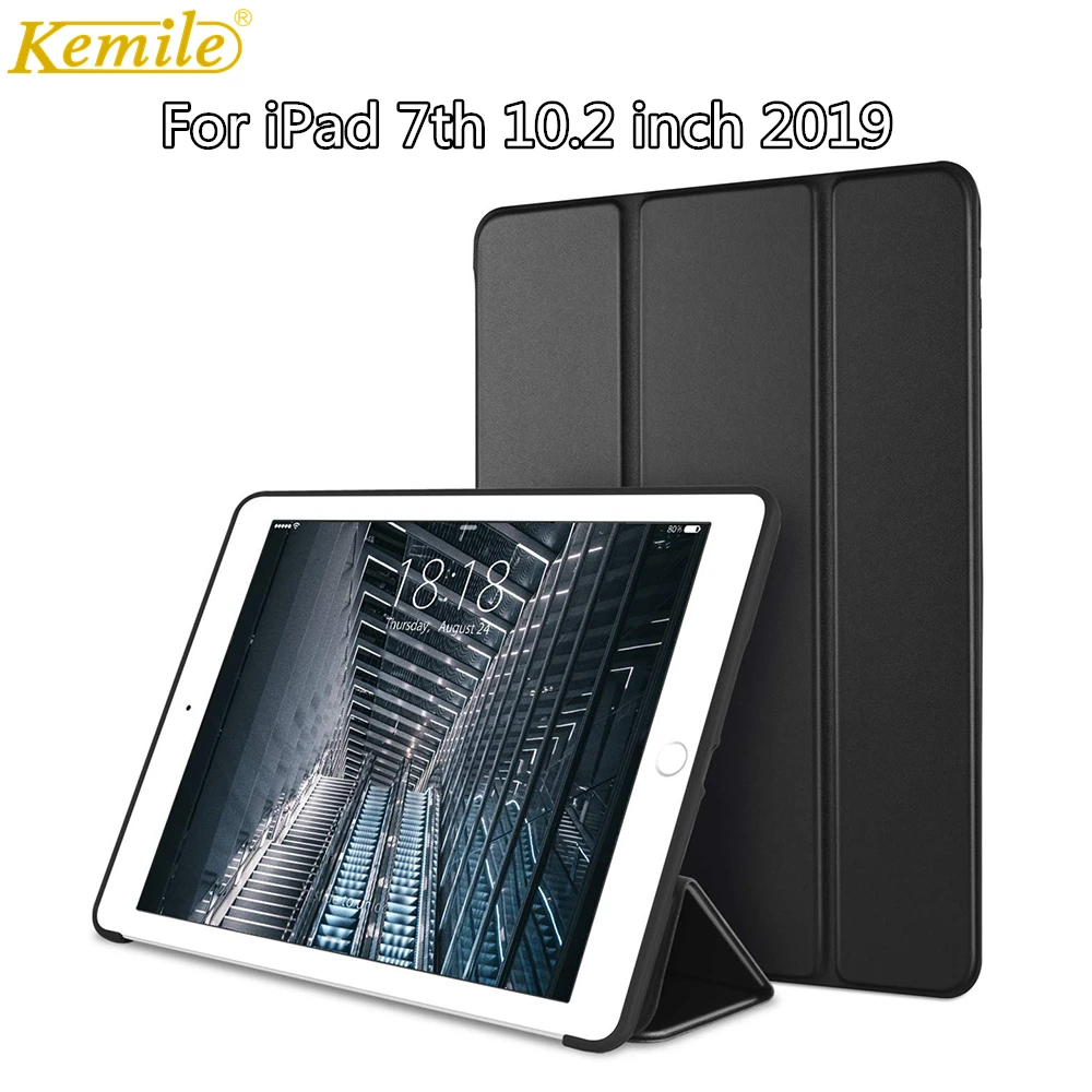 Чехол для iPad 7th 10 2 2019 ультратонкий защитный чехол с держателем карандашей Apple