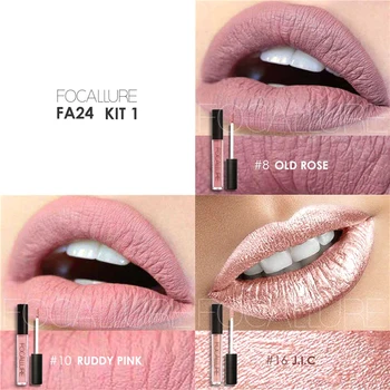 

3Pcs/Set Waterproof Long Lasting Lipgloss Velvet Ultra Nude Matte Lipstick Liquid Listick Lip Cosmetic