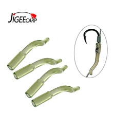 JIGEECARP 50 шт. камуфляж Карп Рыболовный мягкий резиновый крючок рукав анти спутывание линии выравниватель рыболовный терминал снасти светильник зеленый