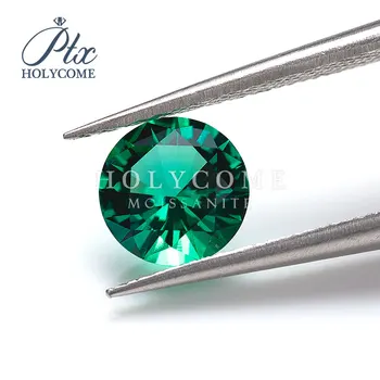 

9mm WuZhou Holycome Lab Created Round Cut Hot Sales VVS Diamond Top Quality Green for Moissanite Ring for Jewelry Making