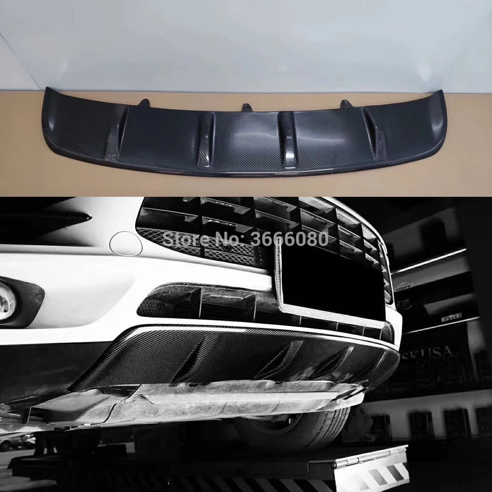 2pcsfor Porsche MACAN Boxter 2014-2017 бампер из углеродного волокна автомобиль передний + задний