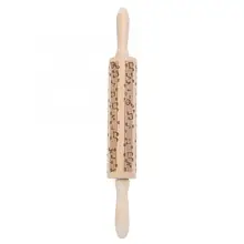 Рождественская музыкальная Скалка с гравировкой, тесто для печенья, ролик для кухонных инструментов, Узорчатая Скалка, кухонные аксессуары