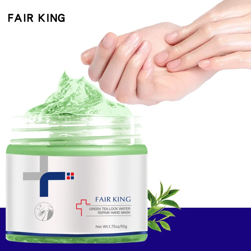 

Green Tea Lock Water Repair Hand Mask Nourish Moisturizing Whitening Exfoliating Calluses Hand Film Anti-aging Hand Cream 50G