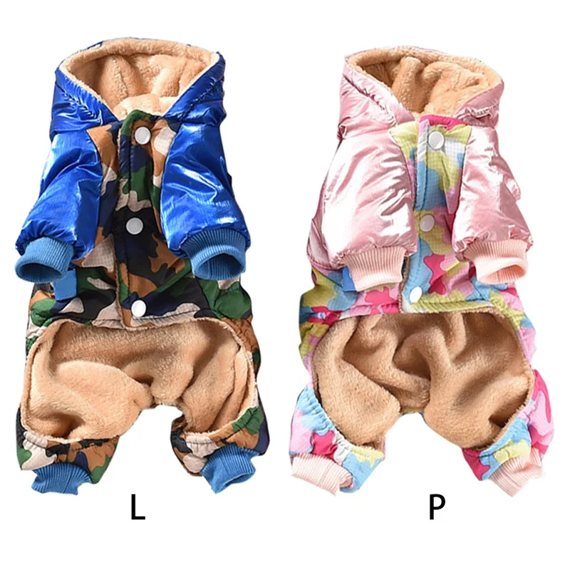 Зимняя куртка для собак, утолщенная теплая одежда для собак, Комбинезоны для щенка, чихуахуа, французская одежда для бульдога