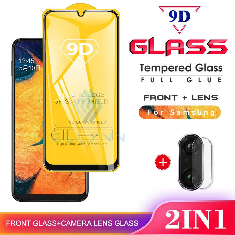 

2-in-1 Camera Tempered Glass For M30 A50S A70S Glass Screen Protector On The For Samsung A30 A20 A10 A60 A40 A70 S A51 A71Film