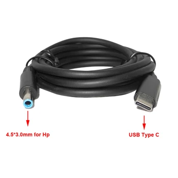 

huiyuan USB Type C PD Power Adapter Plug Converter to 4.5*3.0mm Laptop Cord Fit for HP Stream 11 13 14 Split 13 x2 Notebook