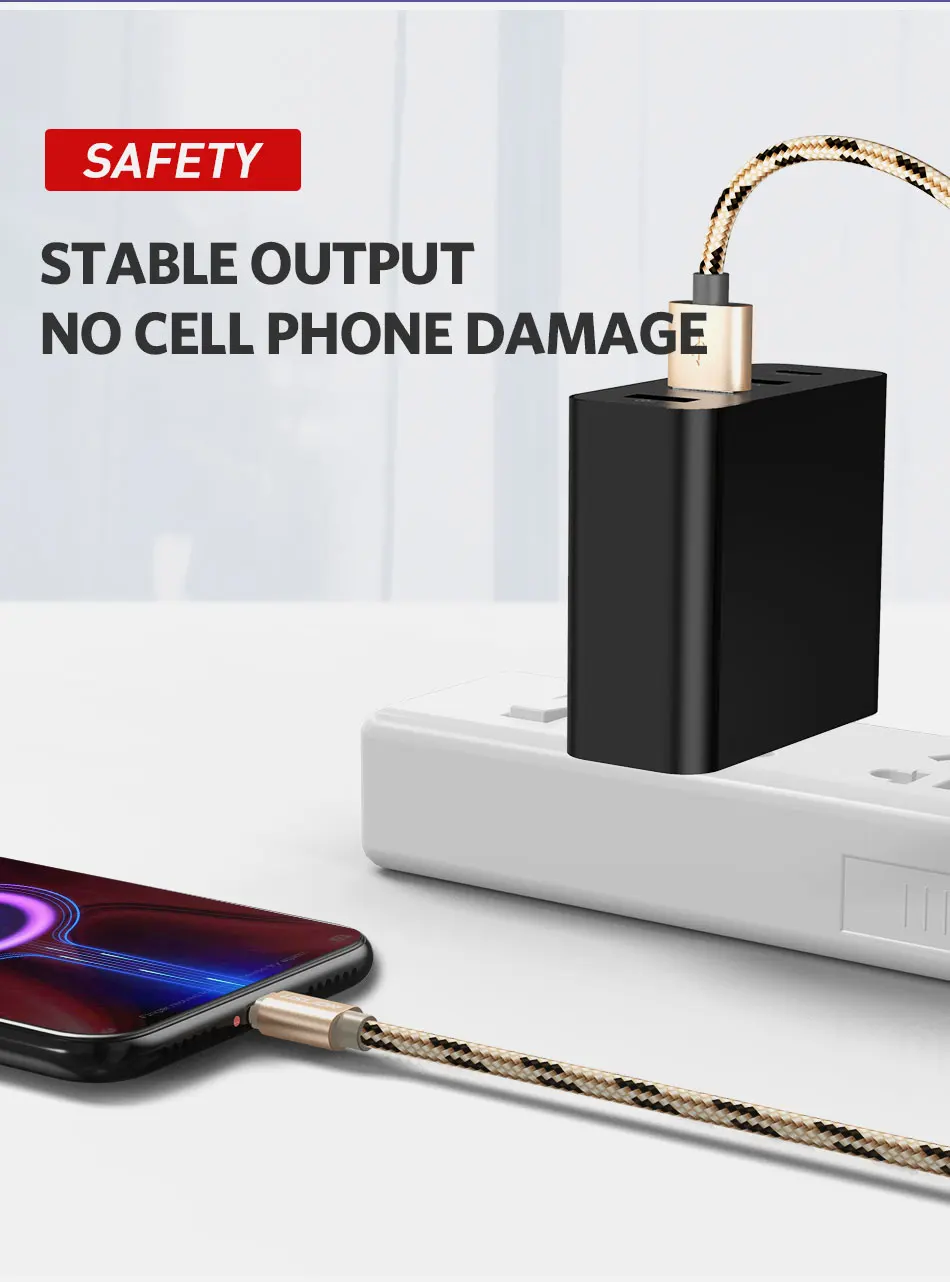 USLION Micro USB кабель для Xiaomi Redmi Note 5 pro 4x Быстрая зарядка USB Дата-кабель для зарядки Шнур зарядное устройство через Micro USB для samsung S7