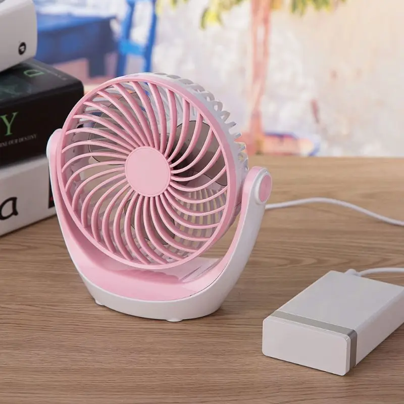 5 дюймов USB вентилятор Портативный 2 Скорость Регулируемый 360 градусов Мини Персональный вентилятор воздушного охладителя для Офис Спальня для рабочего стола