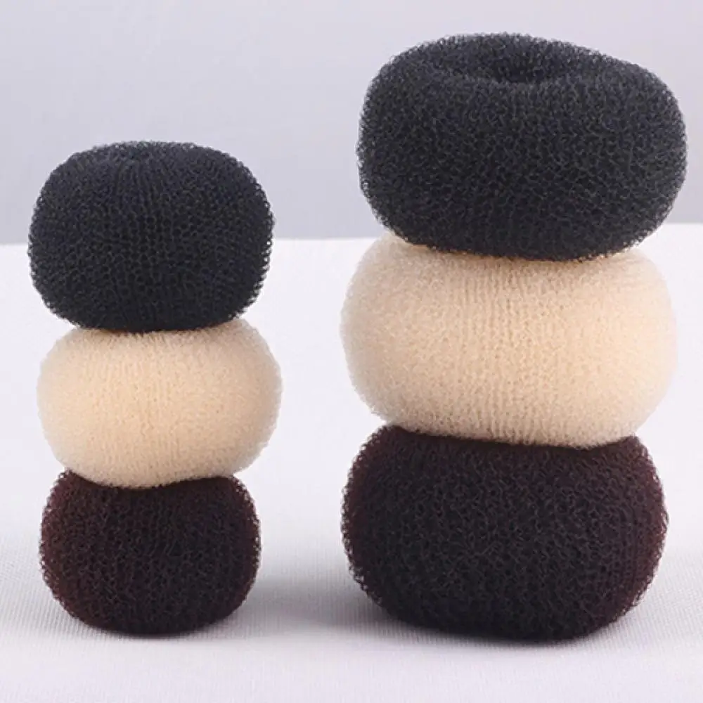 3Colors Fashion Elegant Hair Bun Donut Foam Sponge Easy Big Ring Hair Styling Tools Hairstyle Hair Accessories For Girls Women