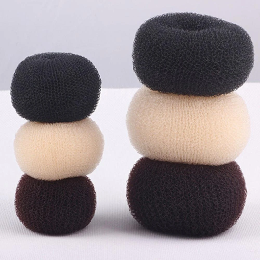 3colors Fashion Elegant Hair Bun Donut Foam Sponge Easy Big Ring Hair