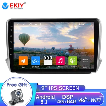 

EKIY 10.1'' IPS 2.5D Android 8.1 Car Radio Multimedia Player For Peugeot 2008 CAR DVD Player 2015-2018 With Bluetooth DVD Player