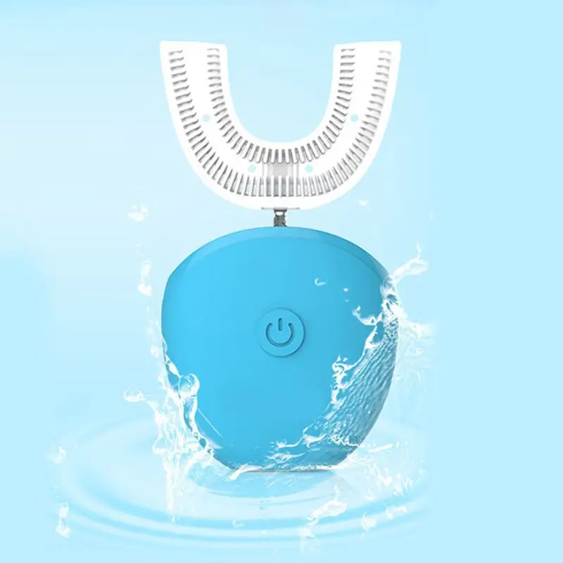 New 360 Degree Auto Disinfection U Shape Timer Ultra Sonic Silicon Waterproof Electric Toothbrush Wireless Rechargeable 3 Modes New 360 Degree Auto Disinfection U Shape Timer Ultra Sonic Silicon Waterproof Electric Toothbrush Wireless Rechargeable 3 Modes
