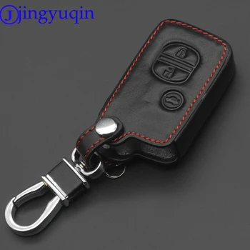 

Leather Skin Car Remote Fob Smart Key Shell Holder for Toyota Camry Land Cruiser Prado Prius 4Runner Venza 3 Buttons Case Cover