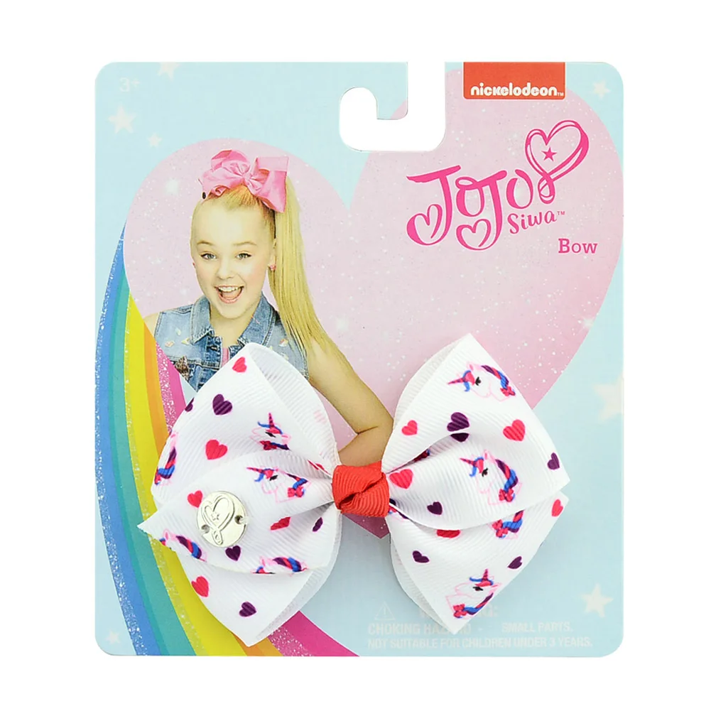 Для девочек Jojo Луки заколка для волос Детская рождественские заколки для волос в форме единорога Заколку Для разноцветные заколки для волос для детей Детские аксессуары для волос - Цвет: 6-3