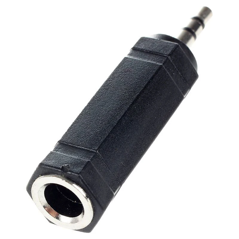 

Common 6.35mm 1/4 Inch Female Socket To 3.5mm 1/8 Inch Male Plug Audio Stereo Adapter