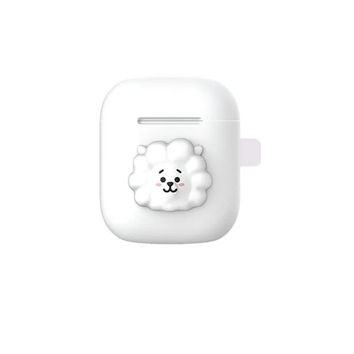 jin K pop Bangtan мальчики каваи мультфильм IPHONE airpods pro Чехол беспроводной bluetooth гарнитура наушники коробка защитный чехол - Цвет: jin