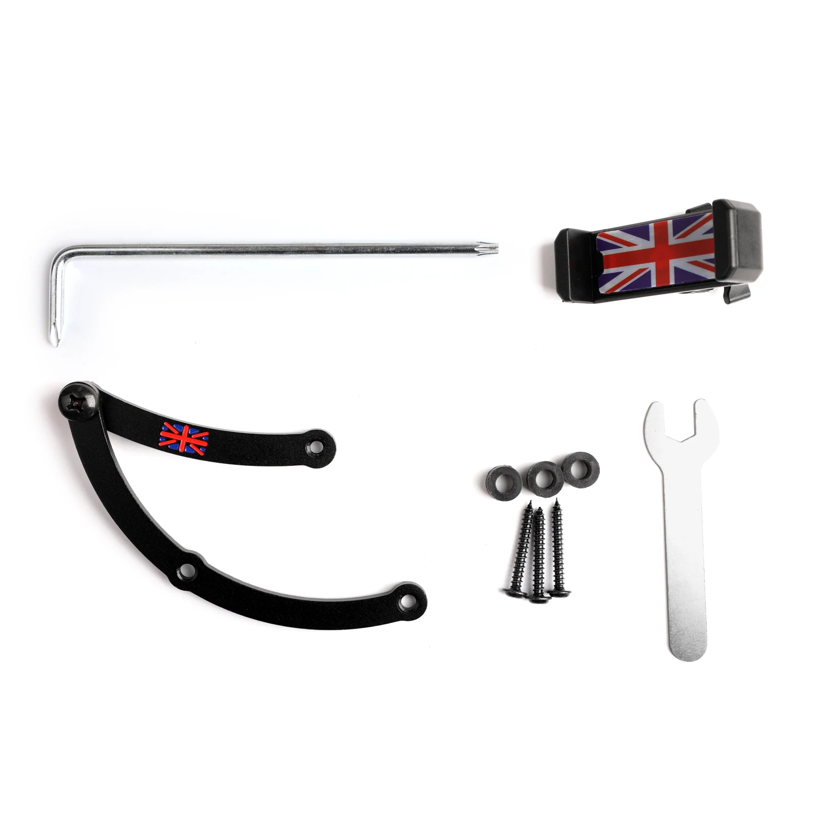 Areyourshop Union Jack автомобильное крепление сотового телефона складной держатель для Mini Cooper R55 R56 F54 F55 Автомобильный держатель для мобильного телефона набор автозапчастей