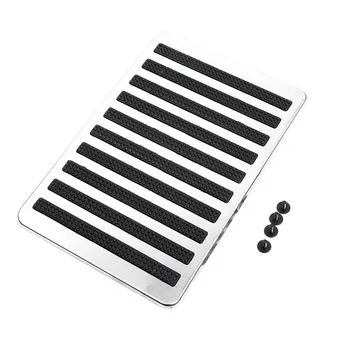 

Car Plate Auto Carpet Interior Patch Pedal Pad Non-slip 23.5X16cm Stainless