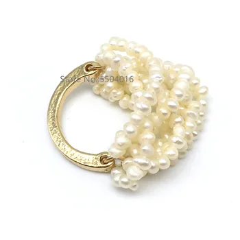 

Fashion 2-3mm Mini Small Natural Freshwater Pearl Rings Tiny Pearl Women Jewelry for Party Gift Handmade Ring Pearl Find Jewelry