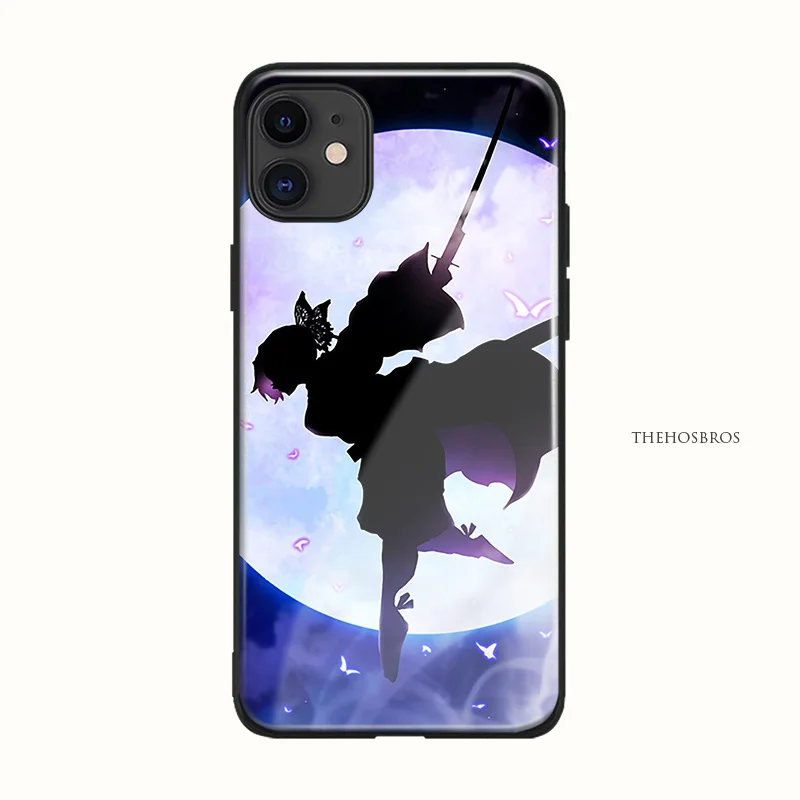 Мягкий силиконовый стеклянный Гладкий чехол Shinobu Kocho Kimetsu no Yaiba для iPhone 6 6s 7 8 Plus X XR XS