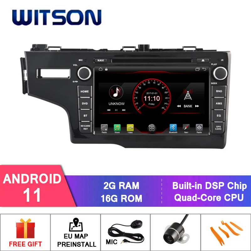 

WITSON Android 11 CAR RADIO FOR HONDA FIT JAZZ 2014 LHD AUTO STEREO HEAD UNIT MULTIMEDIA PLAYER TPMS OBD built in carplay