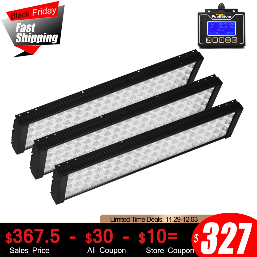 

PopBloom Dimmable LED Aquarium Lighting Fishing Light Freshwater Fish Tank Lights for Fish 60inch 150cm 5ft FI4BP3