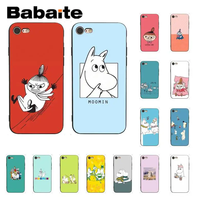 

Babaite Lovely Cartoon Moomin Pikku myy Black TPU Phone Cover For iPhone 8 7 6 6S Plus X XS MAX 5 5S SE XR 11 11pro 11promax