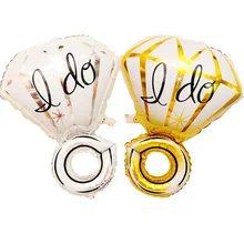День влюбленных, День Святого Валентина, свадьба, украшение, воздушный шар из фольги, I Do, АЛМАЗНОЕ КОЛЬЦО, фольга, воздушный шар на свадьбу, дом, декоративный B