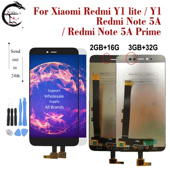 

LCD + Frame For Xiaomi Redmi Note 5A Prime LCD Screen Touch Display Digitizer Assembly Redmi Note5A Display Y1 Y1 lite LCD