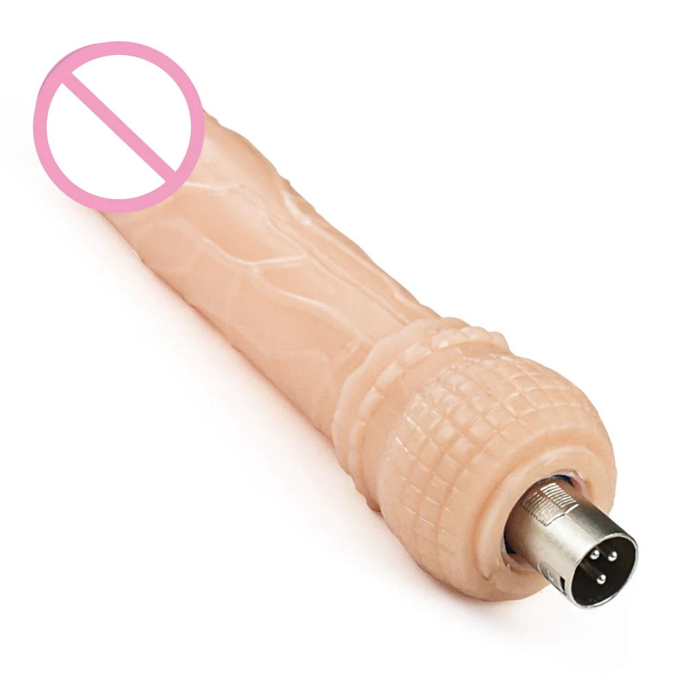 iKenmu Well Made Dildo Attachments Sex Machine Attachments Silicone Dildo for 3XLR Connector Sex Machine Accessories Dildo