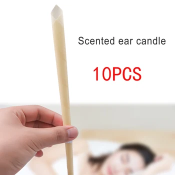 

10pcs Coning Beewax Natural Ear Candle Wax Removal earwax Cleaner Indiana Candling Ear Healthy Care Ear Treatment Dropship