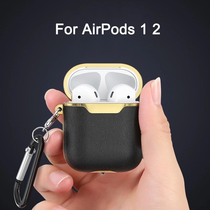 

2020 Leather Case for Airpods Wireless Earphone Cover Cases for Air Pods Box Case Protective Skin Cover for Apple Airpods Case