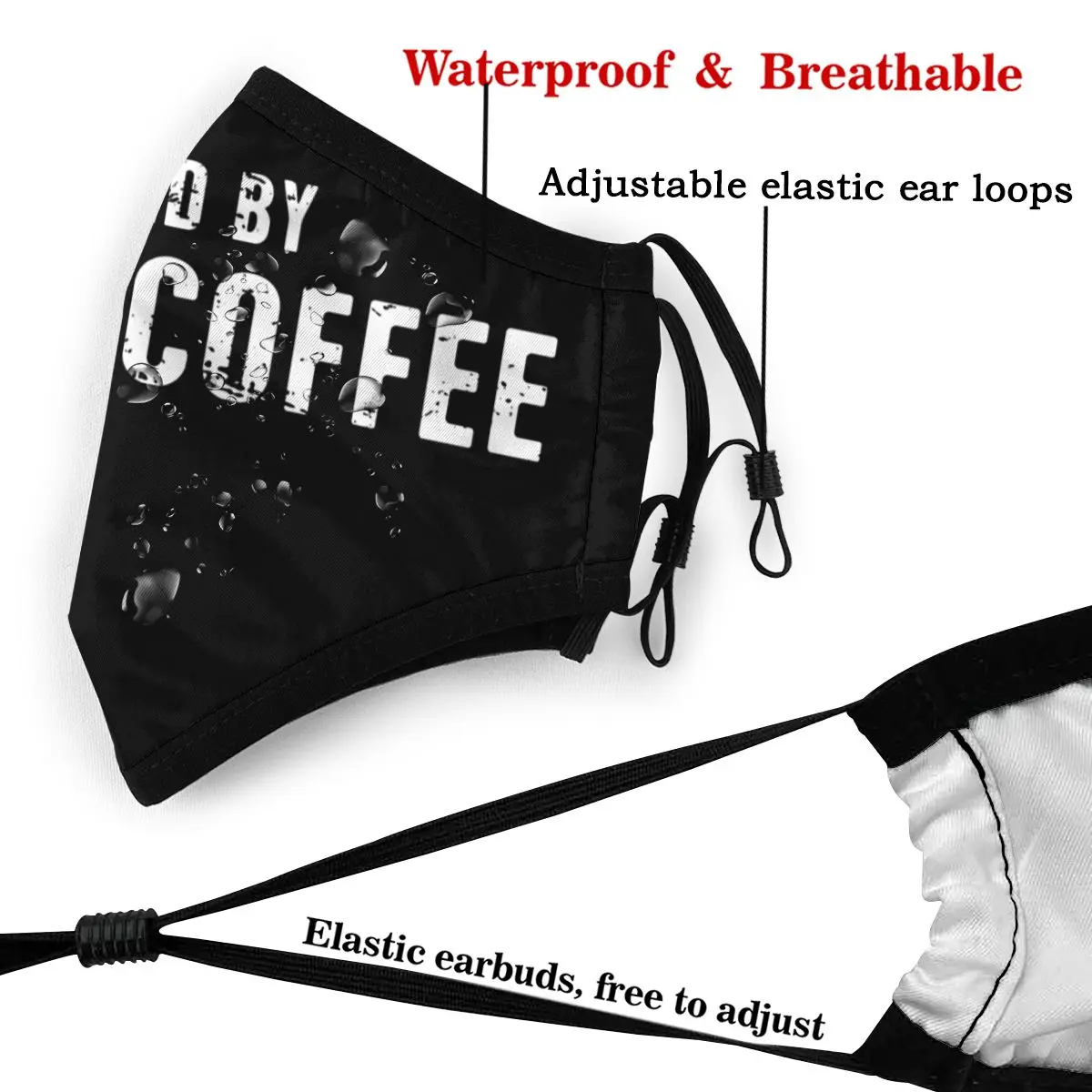 Low Carb Mouth Face Mask Fueled By Keto And Coffee Facial Mask Kawai Cool with 2 Filters for Adult Low Carb Mouth Face Mask Fueled By Keto And Coffee Facial Mask Kawai Cool with 2 Filters for Adult