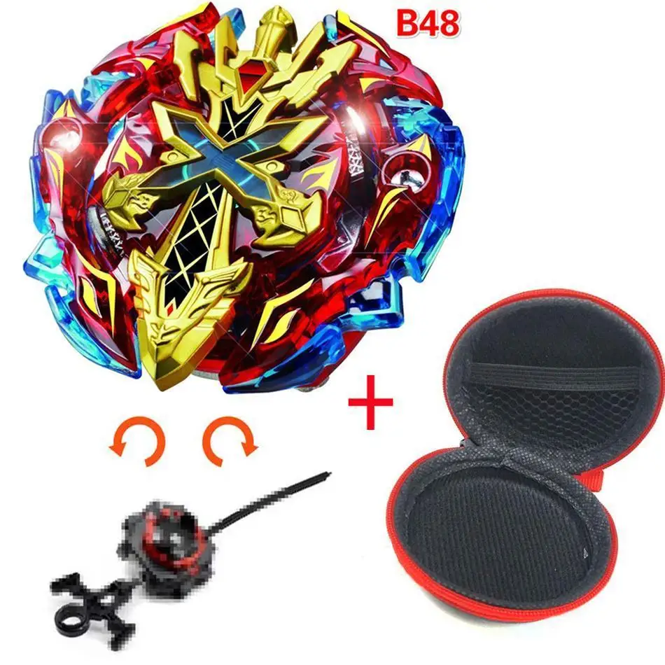 Beyblade Burst Искрящийся турбо B48 bleyblade пусковое устройство металлический Bayblade Топ