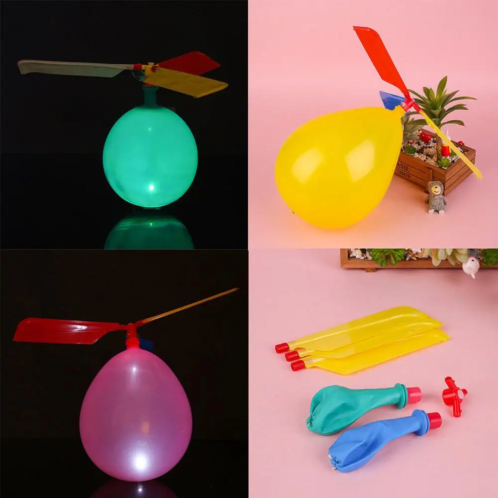 Helicoptere En Forme De Ballon Pour Enfants Jouet D Exterieur Avion Volant Jeu De Bricolage Cadeau Pour Enfants Aliexpress