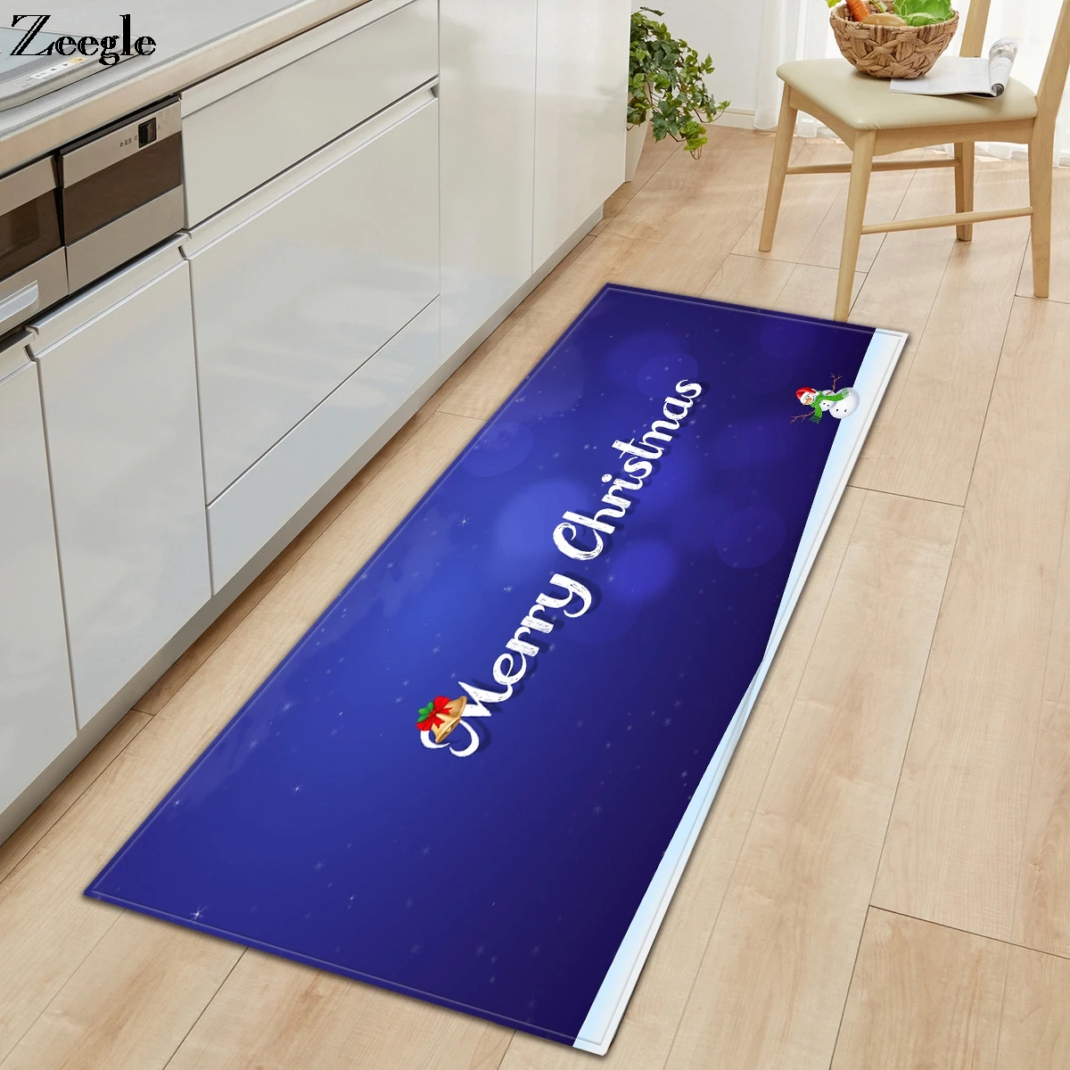 Zeegle Christmas Carpet for Living Room Anti-slip Kitchen Hallway Floor Rug Bedroom Doormat Flannel Soft Bedside | Дом и сад