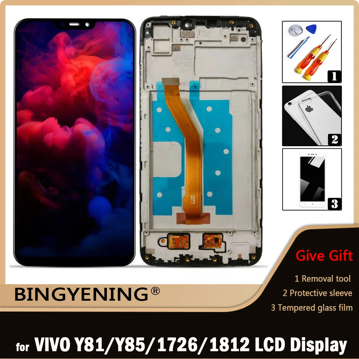 

Дисплей с сенсорным дигитайзером в сборе для VIVO Y81/Y85/Y83, 6,22 дюйма, VIVO Y81i/1812/V1732