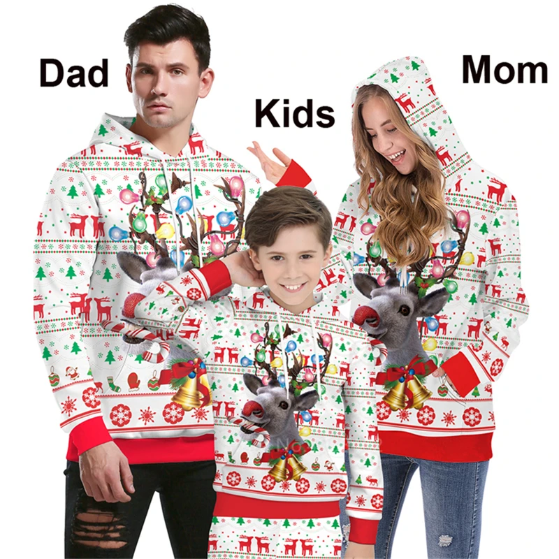 Sweaters One Piece Семейные комплекты; Свитер Рождество; одежда для всей семьи; одежда для папы и сына; одежда для мамы и дочки; Рождественский свитер для мальчиков - Цвет: Sweaters One Piece