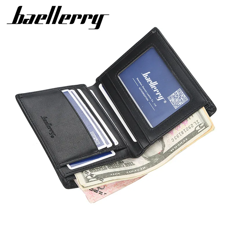 Baellerry новинка тонкие мужские кошельки из искусственной кожи короткий дизайн