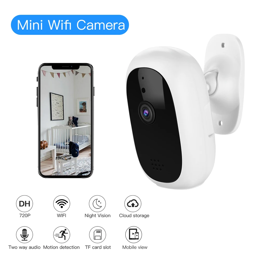 

Home Security IP Camera Wireless Smart WiFi Camera WI-FI Audio Video Record Surveillance Kamara HD Mini CCTV Camera Baby Monitor