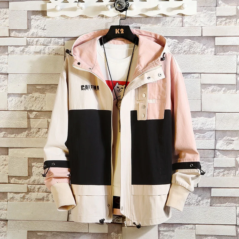 

Casual England Style New 2019 Spring Autumn Jacket Men Brand Clothes Plus Asian Size M-5XL With Hoodies