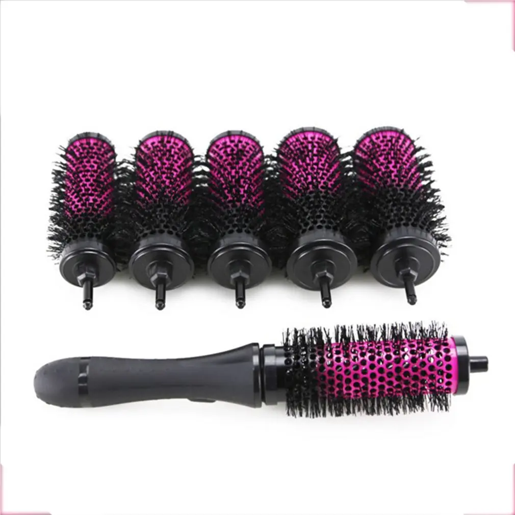 

6 PCS Hair Comb Set, Cushion Base Hair Combs and Round Hair Brushes for Managing Curls Any Hair Type