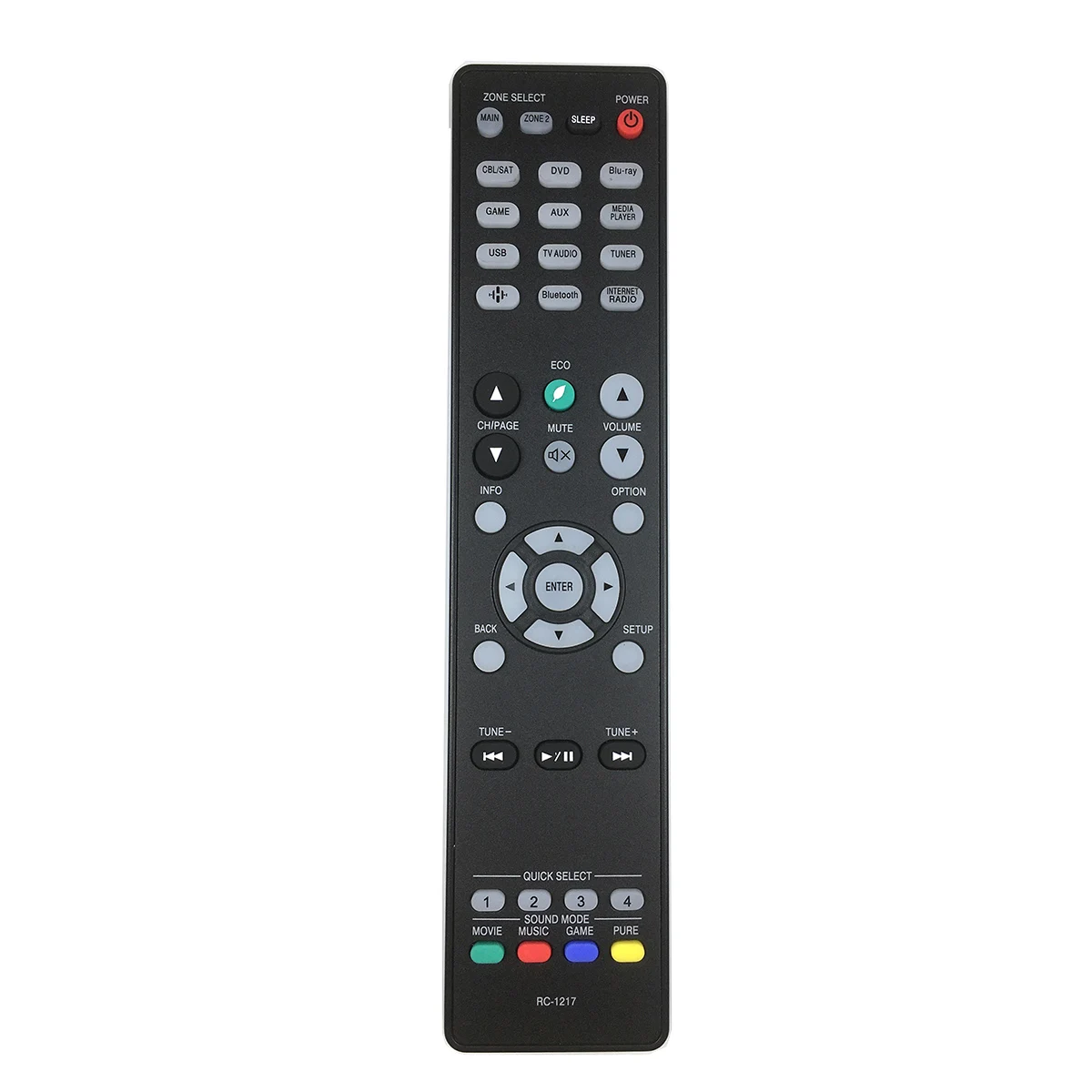 

RC-1217 Replace Remote fit for Denon AV Receiver RC-1183 RC-1184 RC-1192 RC-1193 RC-1196 RC-1216 RC-1217 RC-1226 RC-1218 RC-1228