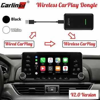 

Carlinkit 2.0 CarPlay Wireless for Audi Porsche Wolkswagen Volvo Car Carplay2Air Adapter Activator USB Dongle iPhone Black