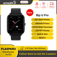 100% Original Amazfit Smart Watch Bip U/Bip U Pro GPS Smartwatch watch for men Color Screen 5 ATM waterproof  60+ Sports Mode 1