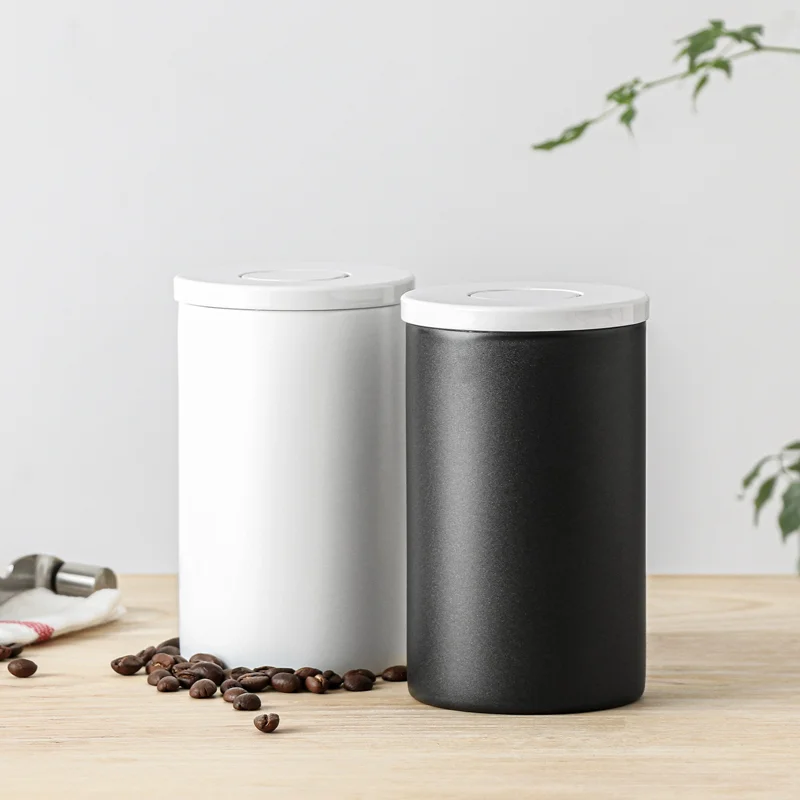 CAFEDEKONA Герметичные банки 0.4L нержавеющая сталь кофейная банка для хранения с