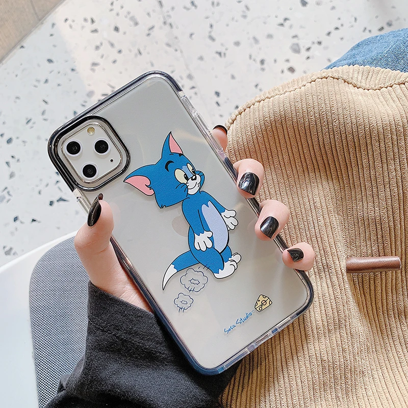Прозрачный чехол для iPhone X, XR, Xs, Max, 11, 8, 7, 6, 6s Plus, 11 Pro, высокое качество, двухцветная мягкая задняя крышка из ТПУ