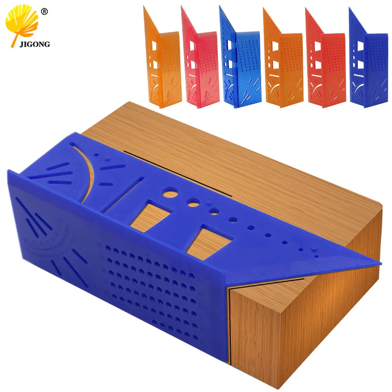 

Plastic Woodworking 3D 90 Degrees Woodworking Multifunctional Square Gauge Angle Protractor Over The T-Type Ruler Angle